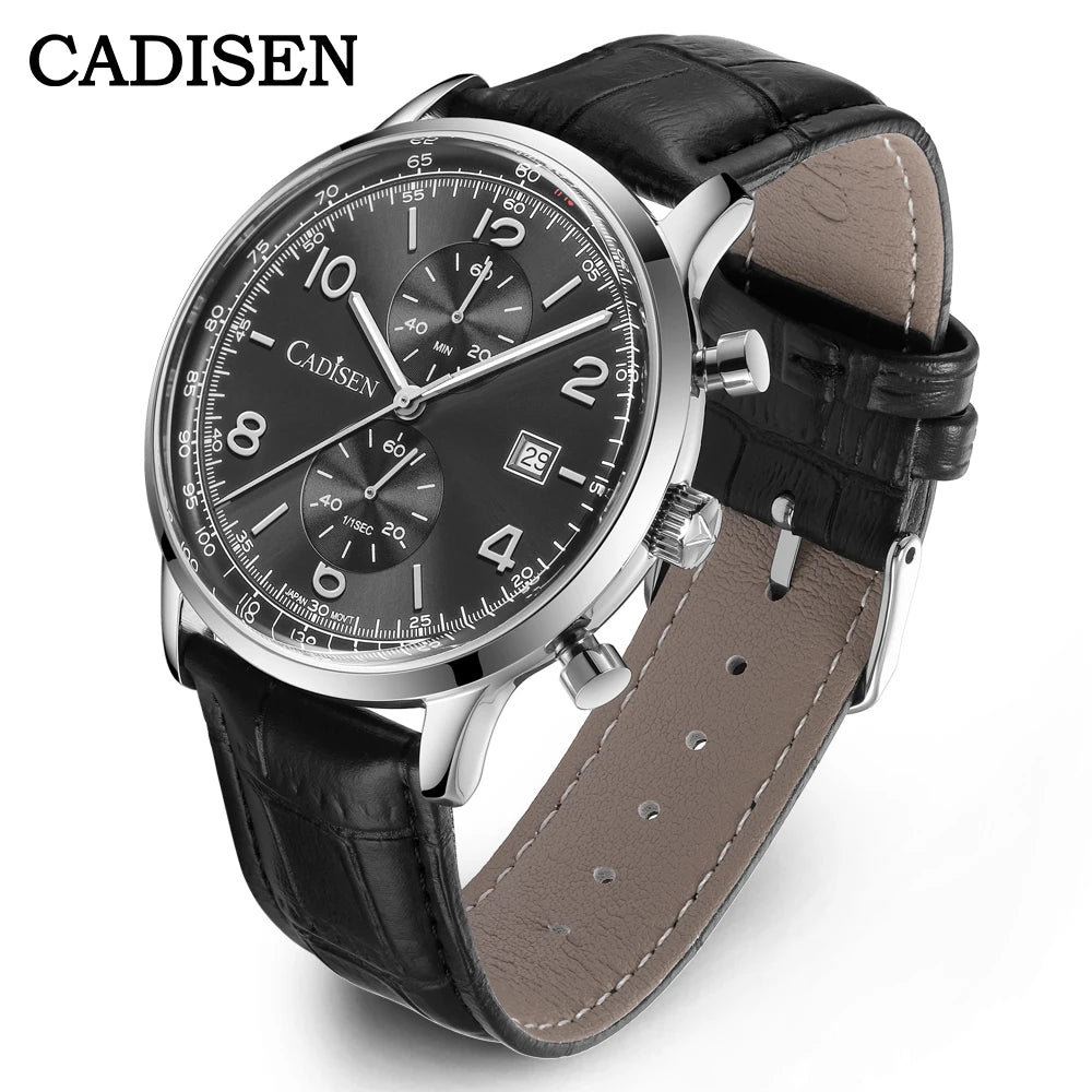 Men’s Chronograph Quartz Watch Sunburst Dial 5ATM