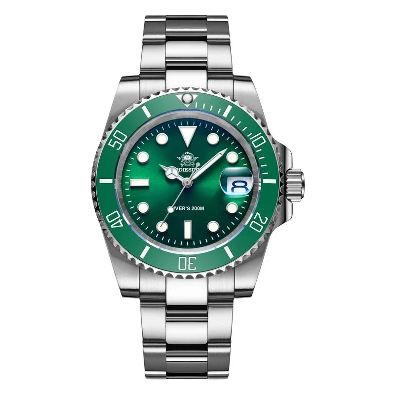 Men's 200 m Dive Watch Quartz 316L Steel Luminous