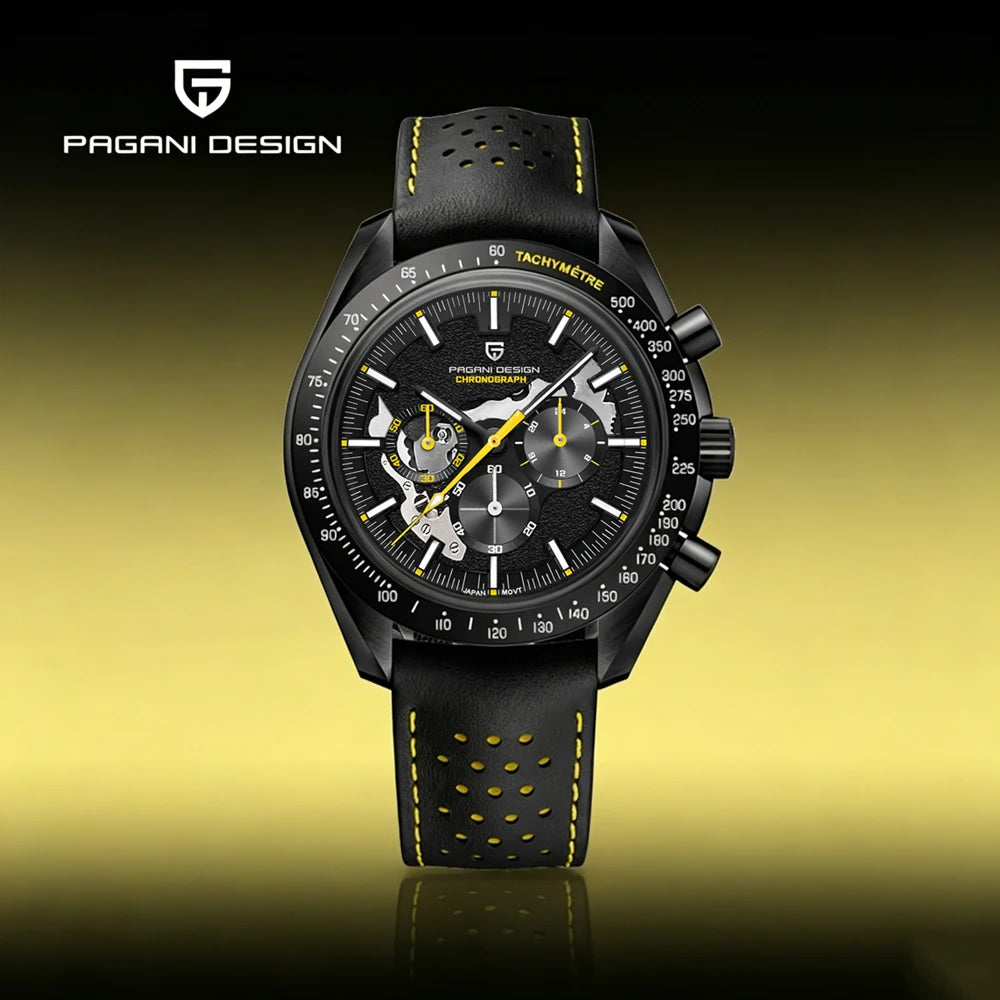 Men’s Moon Chronograph Quartz Watch Sapphire 100M