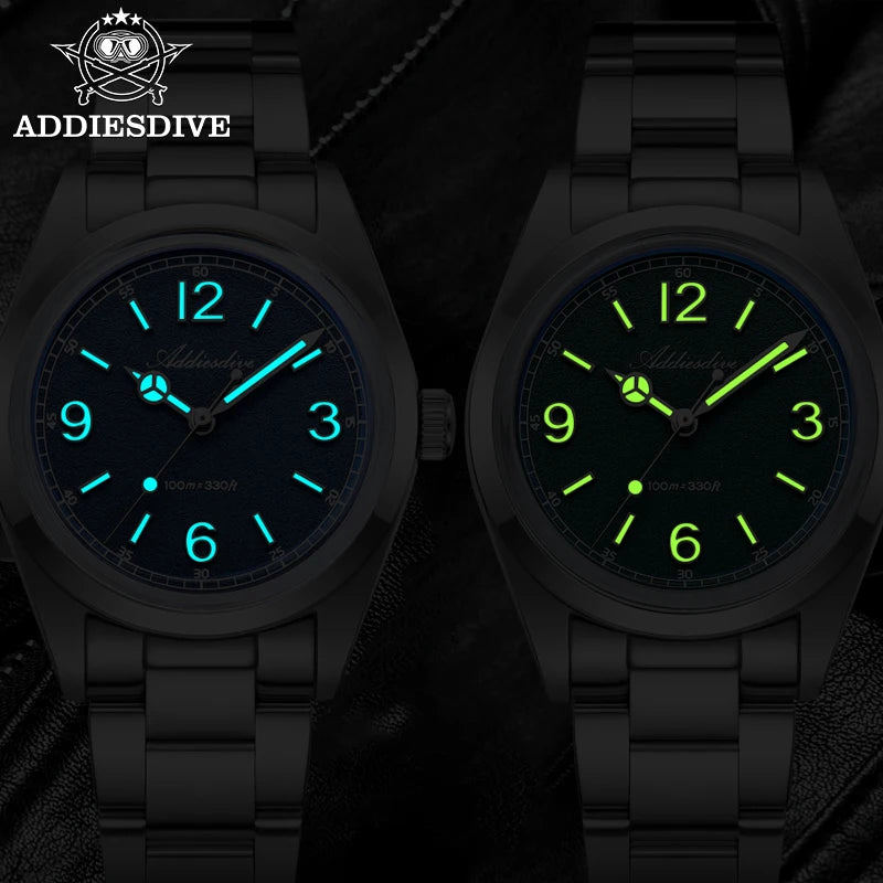 Men’s 36mm Dive Watch Quartz 100m With Luminous Dial