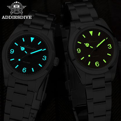 Men’s Luxury Quartz Watch Bubble Crystal 100m Luminous