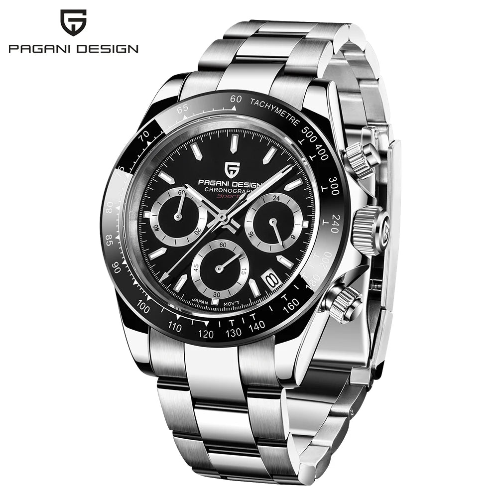 Men’s Quartz Chronograph Watch Sapphire Crystal 10 Bar