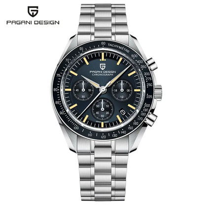 Men’s Luxury Chronograph Watch Quartz Moonphase Style