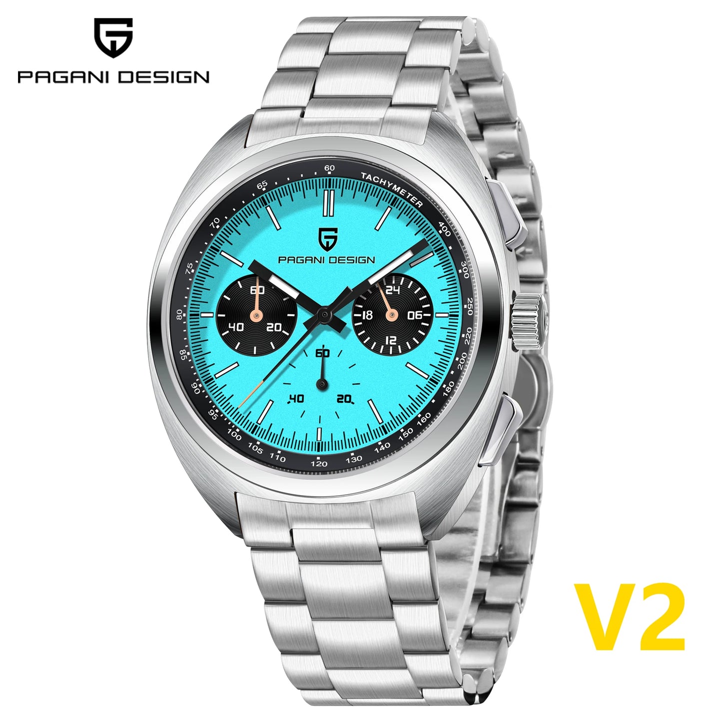 Men’s Racing Chronograph Watch Quartz Stainless Steel