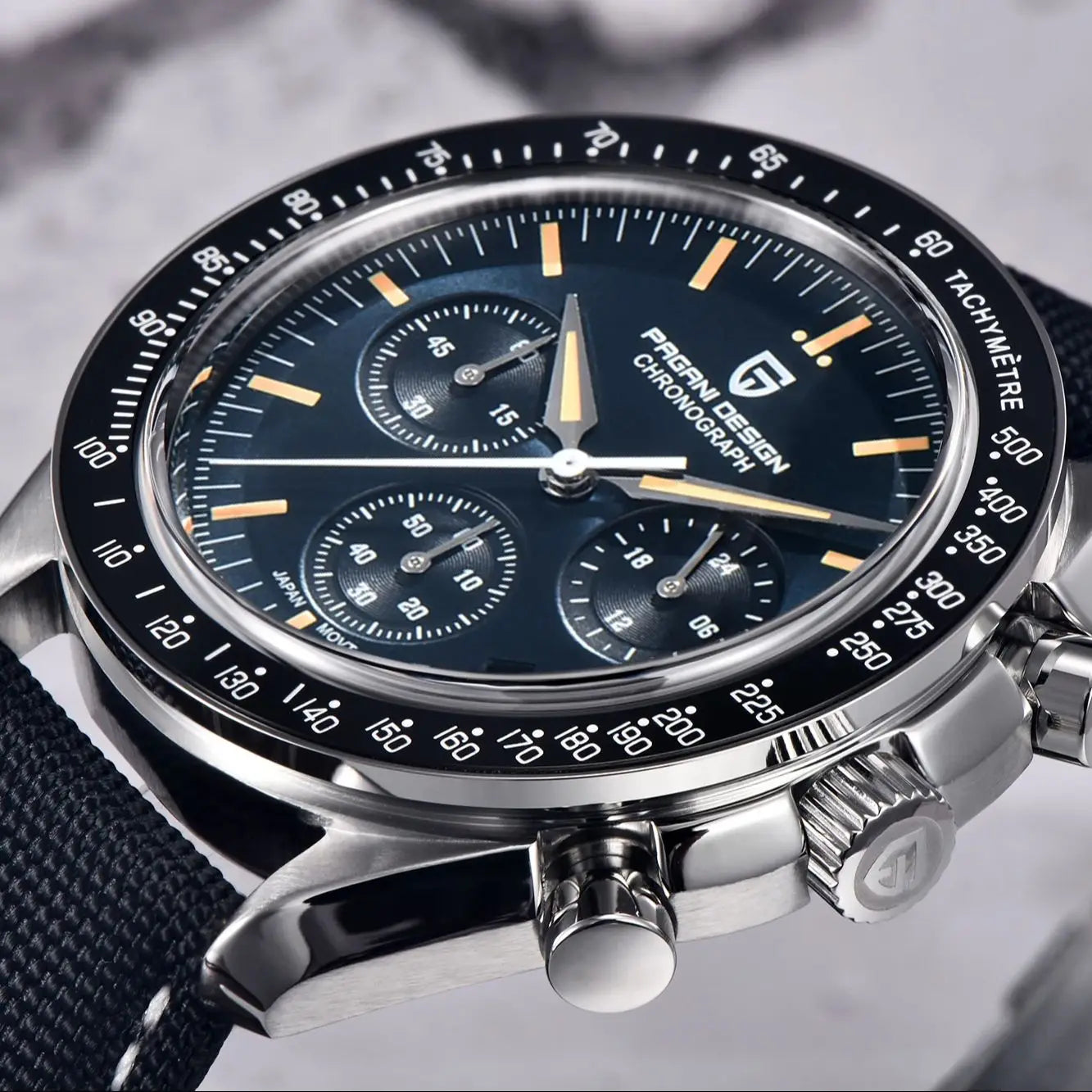 Men’s Moonwatch Style Chronograph Quartz Watch Sapphire