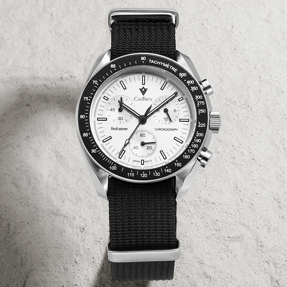 Men’s Chronograph Quartz Watch Sapphire AR Crystal