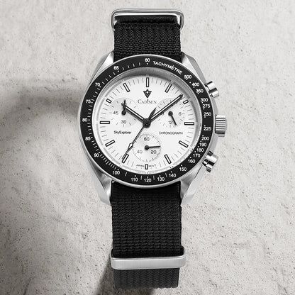 Men’s Chronograph Quartz Watch Sapphire AR Crystal