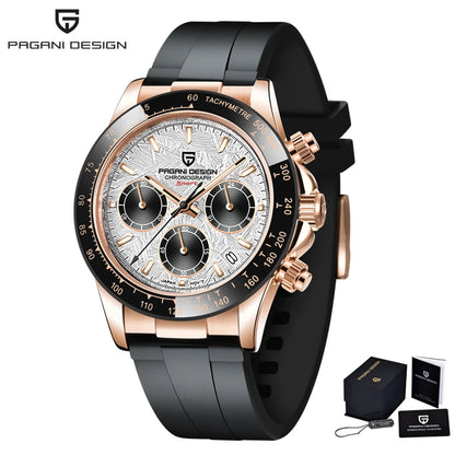 Men’s Stainless Steel Chronograph Watch With Sapphire