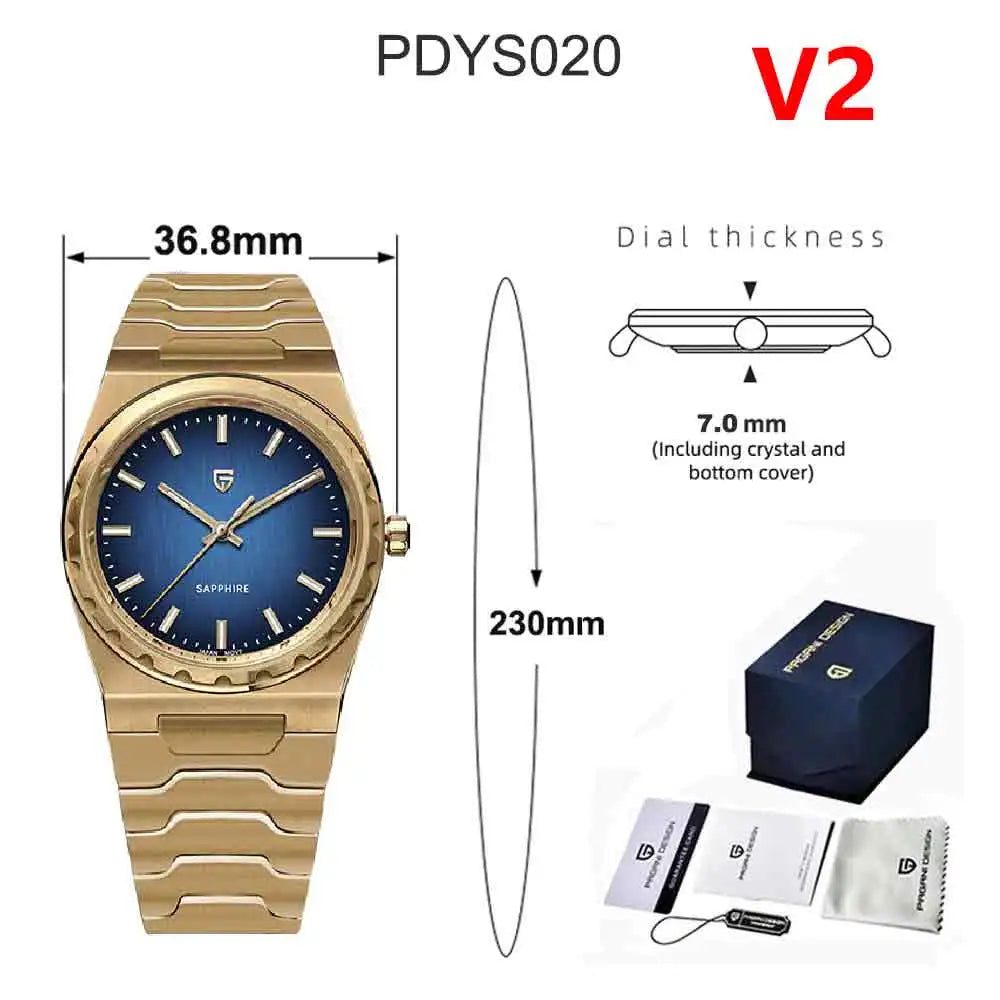Men’s Slim Quartz Watch 7mm – 10Bar Steel With Sapphire