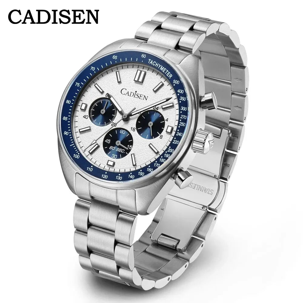 Men’s Stainless Steel Chronograph Watch With Sapphire