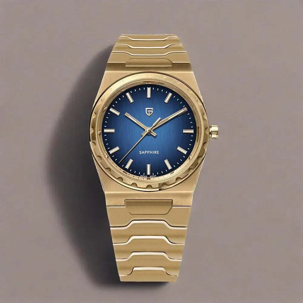 Men’s Ultra-Thin Quartz Watch 7 mm Sapphire Stainless Steel