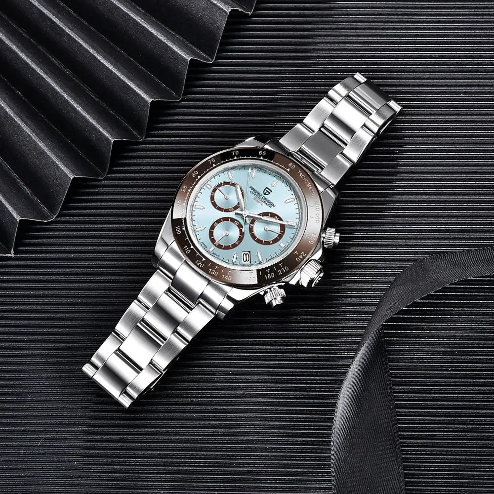 Men’s Chronograph Quartz Watch Sapphire Crystal 10 Bar