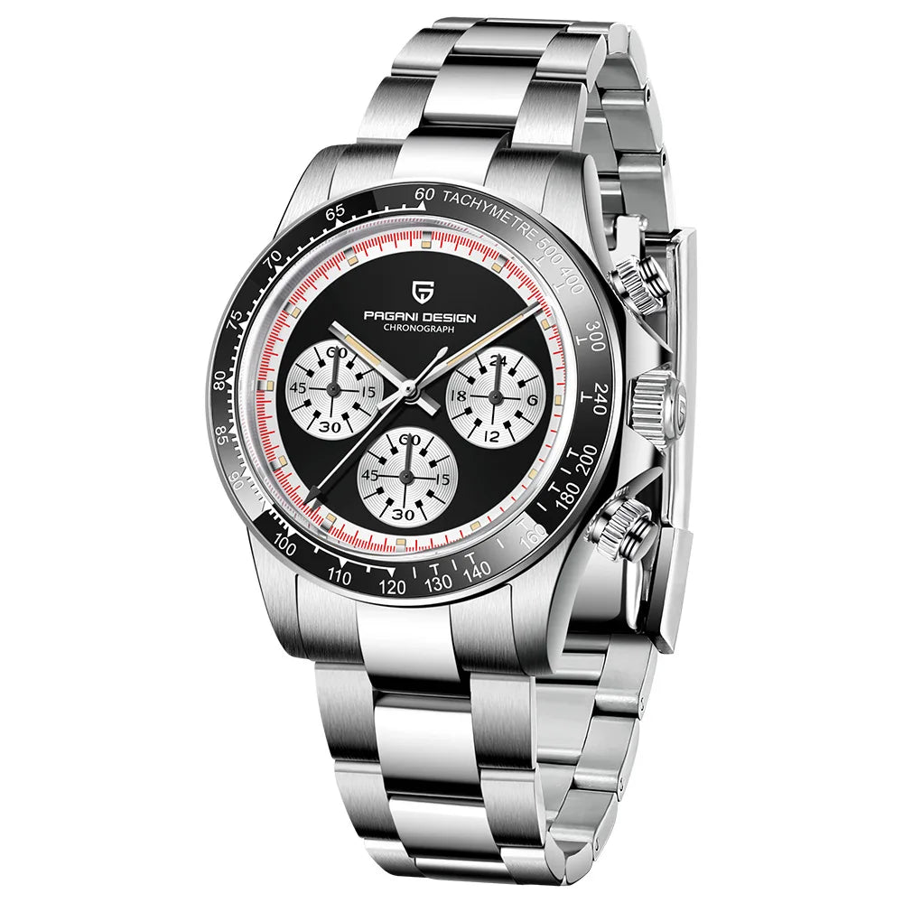 Men’s Chronograph Quartz Watch Ceramic Bezel 100 m