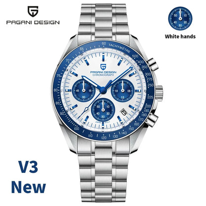 Men’s Chronograph Quartz Watch Sapphire 100M Waterproof