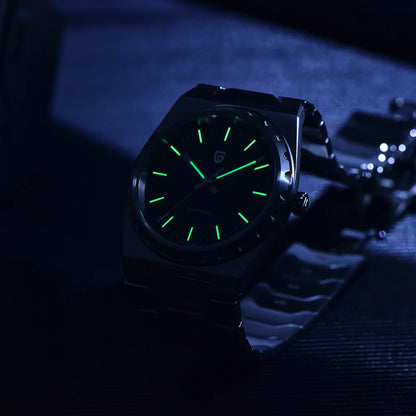 Men’s 37 mm Quartz Dress Watch Sapphire 10 Bar Slim