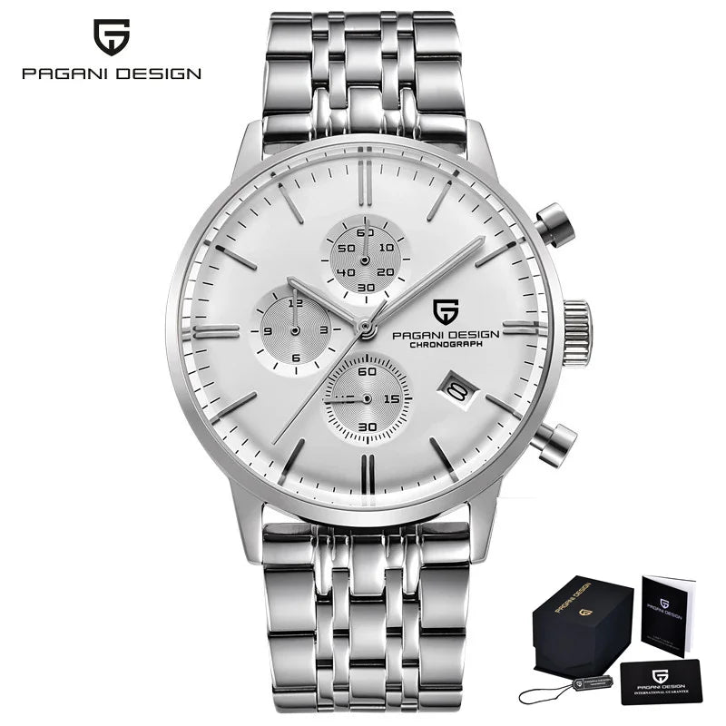 Men’s Chronograph Quartz Watch Sapphire Crystal 3Bar
