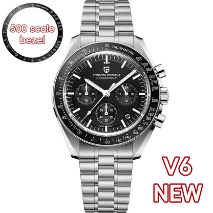 Men’s Chronograph Moon Watch Quartz With Sapphire Glass