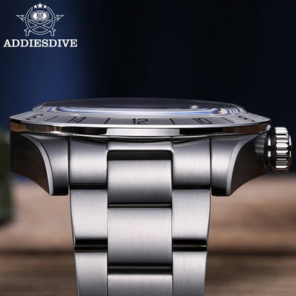 39mm GMT Dive Watch Quartz 200 m Luminous Steel