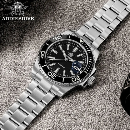 Men's 41mm Diver Quartz Watch 200m Waterproof Luminous