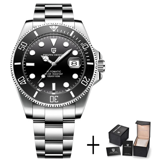 Men’s Automatic Dive Watch 100m With Sapphire Crystal