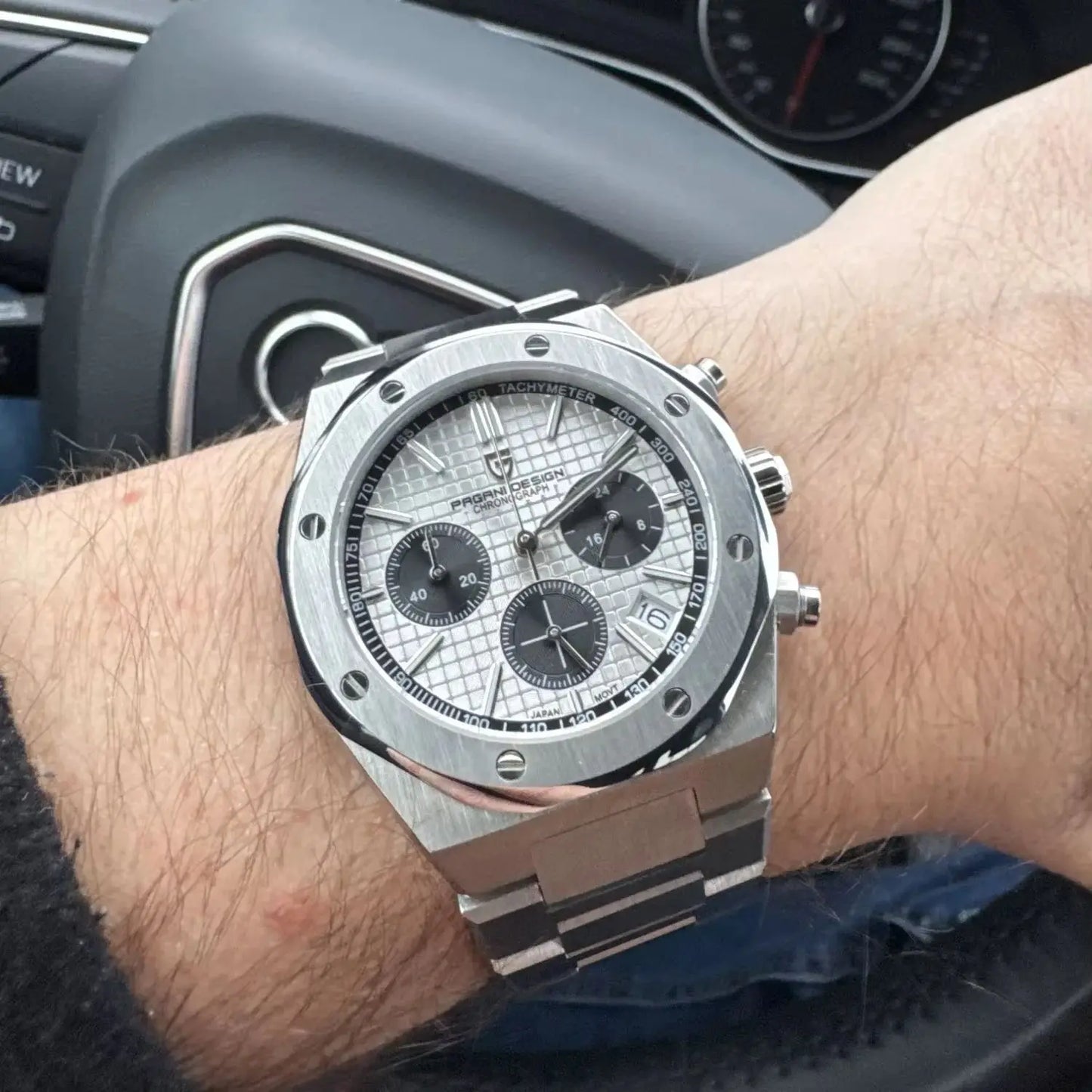 Men’s 40 mm Quartz Chronograph Watch Sapphire 20 Bar