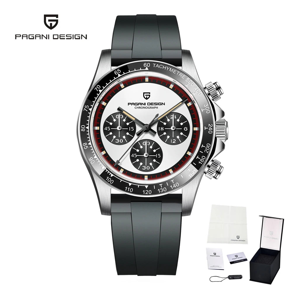 Men’s Luxury Chronograph Quartz Watch 100 m Waterproof