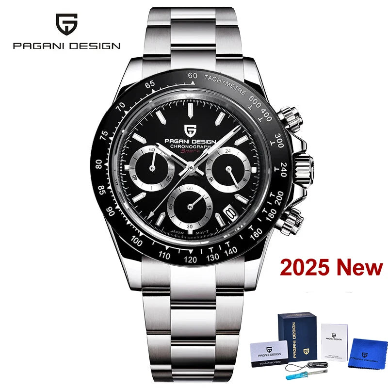 Men’s Chronograph Quartz Watch Sapphire Crystal 10 Bar