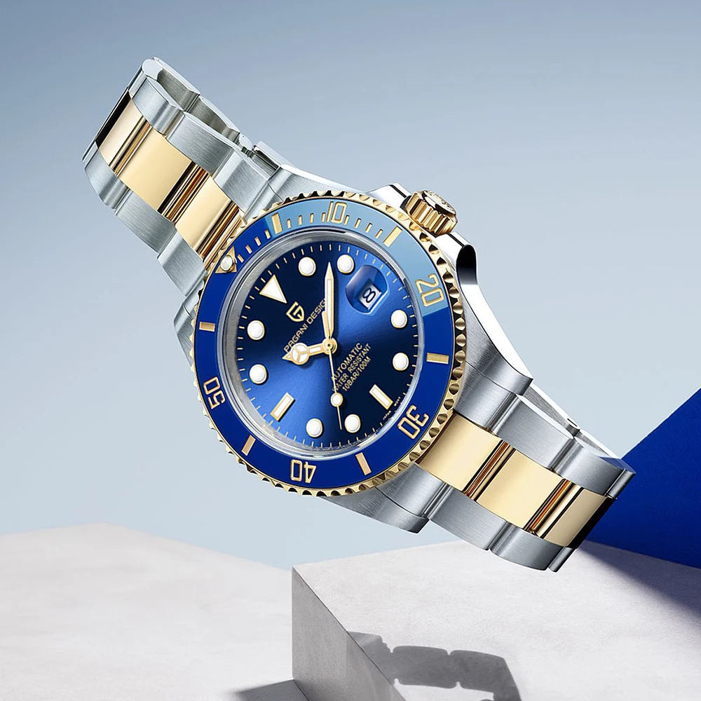 Men’s Automatic Dive Watch 100m With Sapphire Crystal