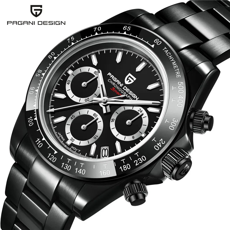 Men's Sapphire Chronograph Watch 100M – Ceramic Bezel