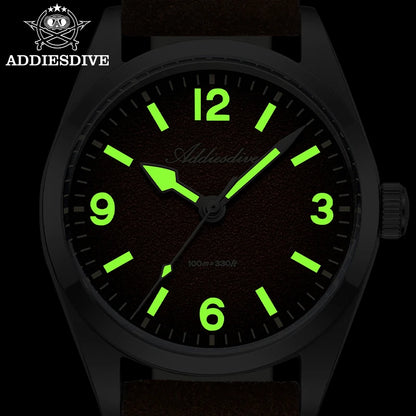 36mm Men’s Quartz Dive Watch Sapphire 100m Steel