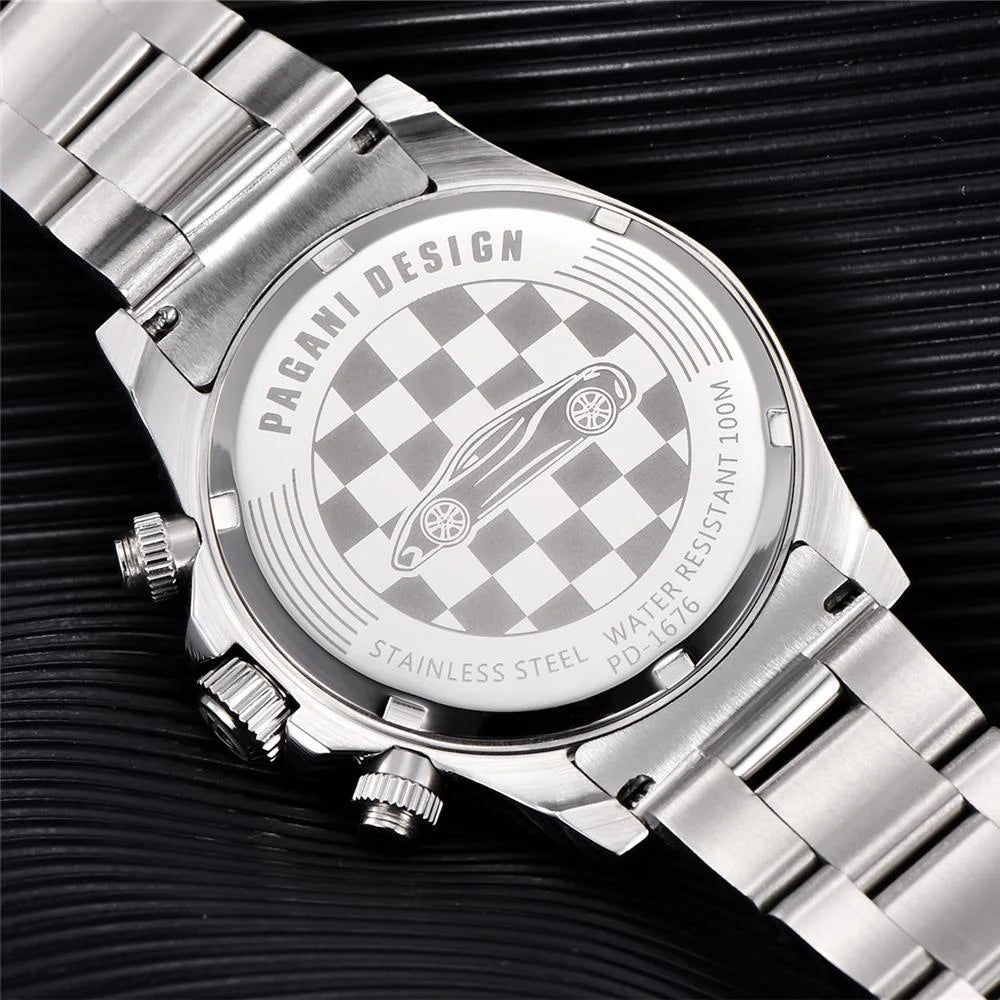 Men’s Chronograph Quartz Watch Ceramic Bezel 100 m