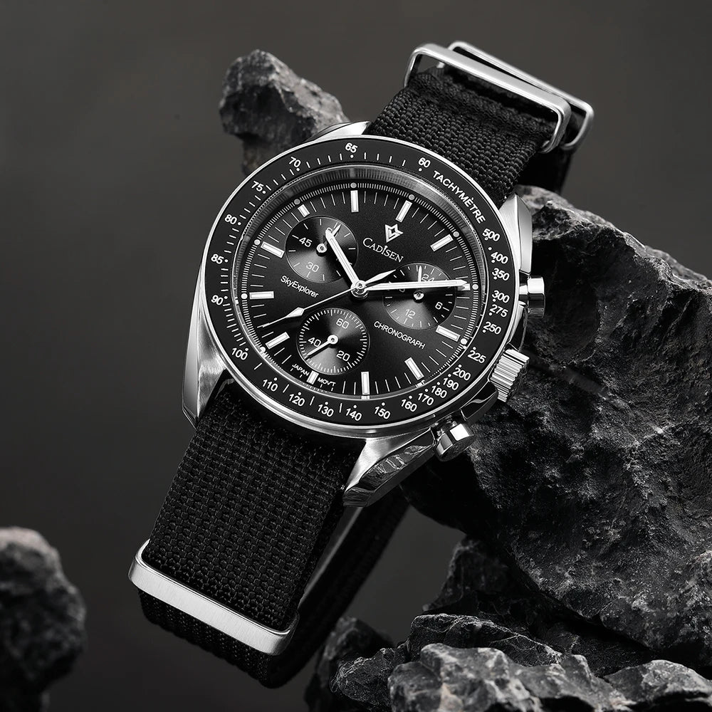 Men’s Chronograph Quartz Watch Sapphire AR Crystal