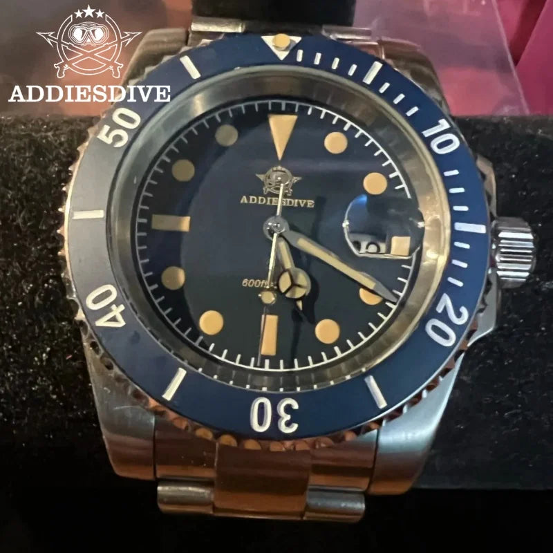 Men’s 200M Dive Quartz Watch Ceramic Bezel Stainless Steel