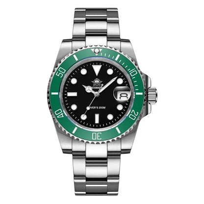 Men’s 200M Dive Quartz Watch Stainless Steel 41mm