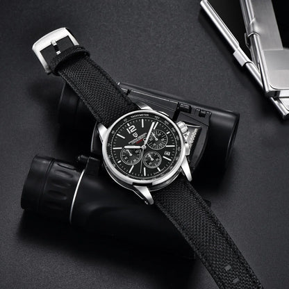 Men’s Quartz Watch With Sapphire Crystal And 10 Bar Water Resistance