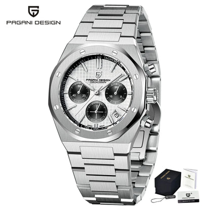 Men’s 40 mm Quartz Chronograph Watch Sapphire 20 Bar