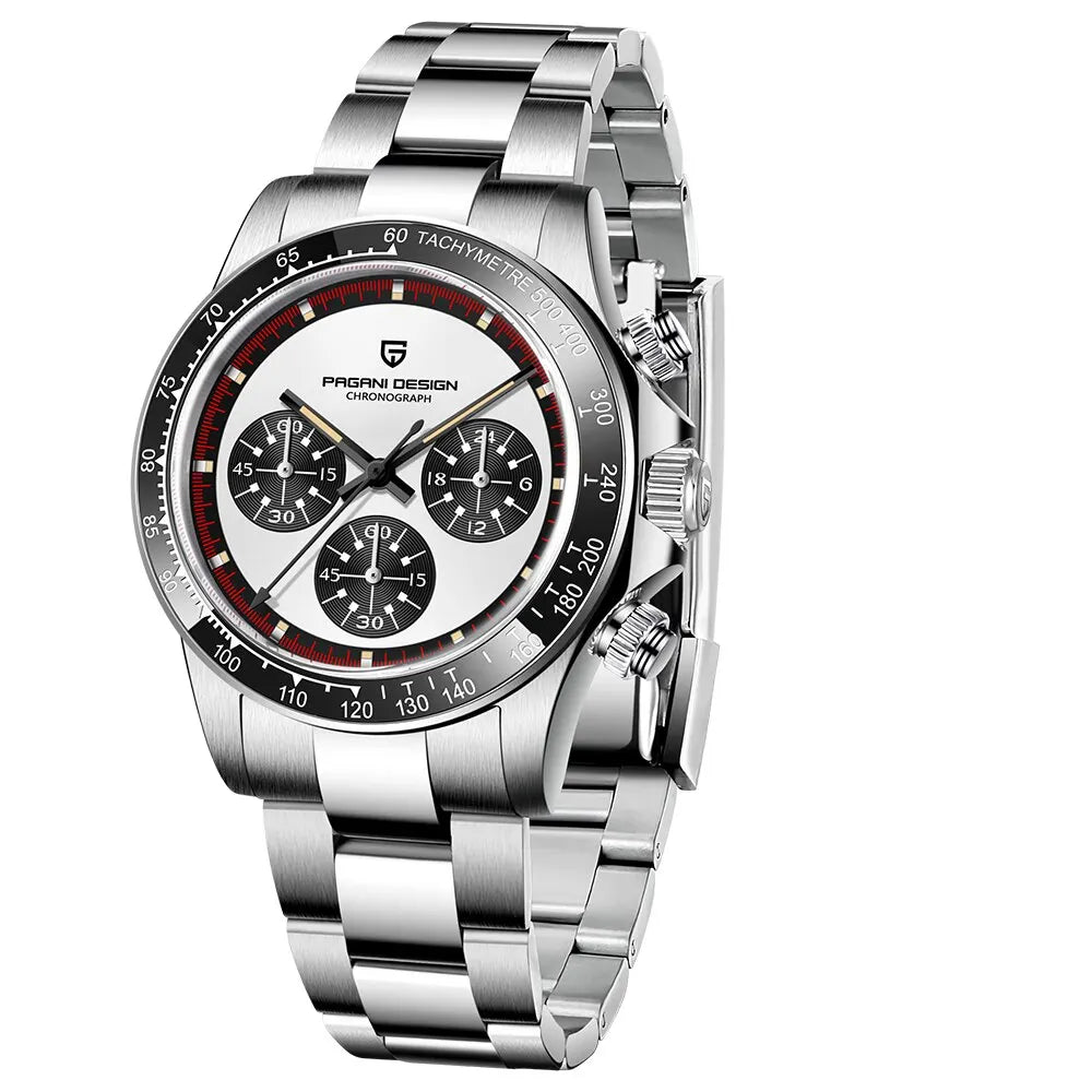 Men’s Luxury Chronograph Quartz Watch 100 m Waterproof