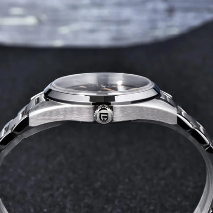 Men’s 38 mm Dress Quartz Watch Sapphire Stainless Steel