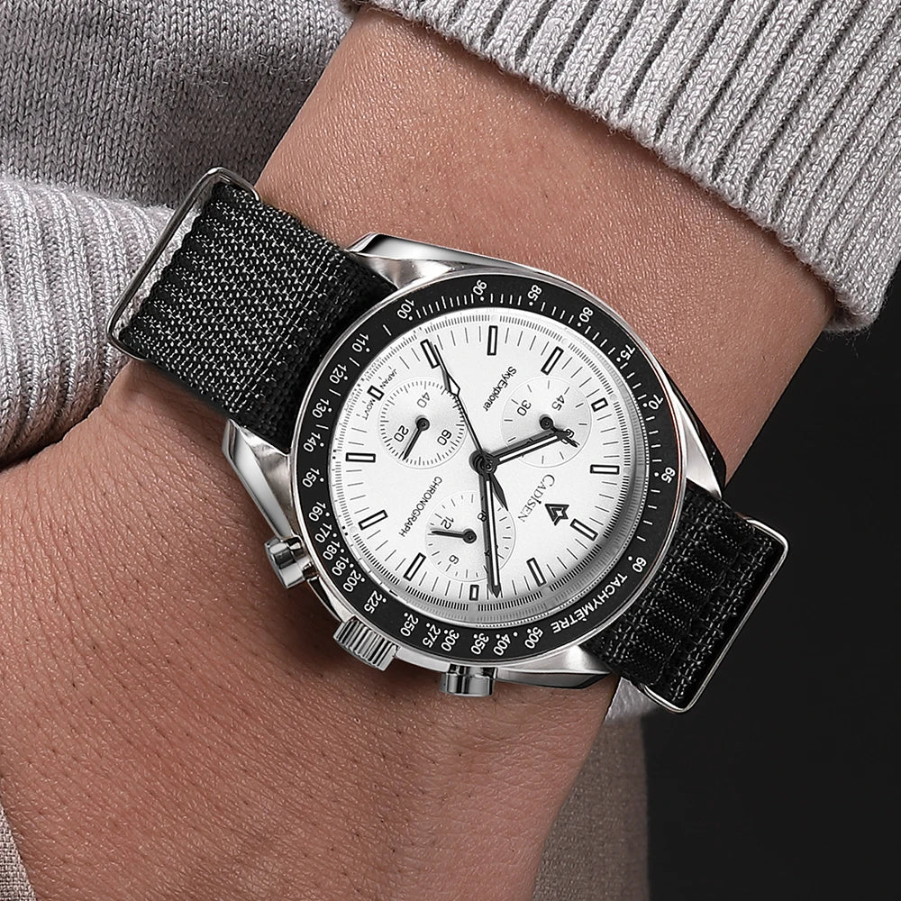 Men’s Chronograph Quartz Watch Sapphire AR Crystal