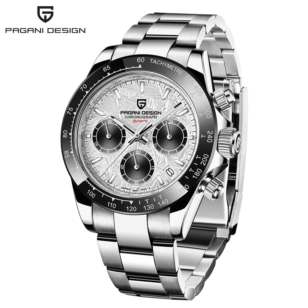 Men’s Quartz Chronograph Watch Sapphire Crystal 10 Bar