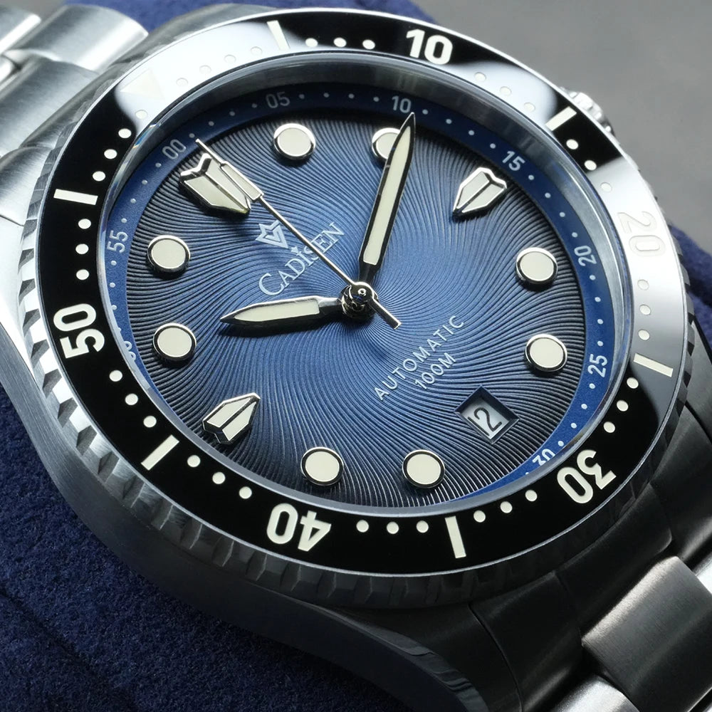 Automatic Sapphire Diver Watch – 100 m Water Resistant