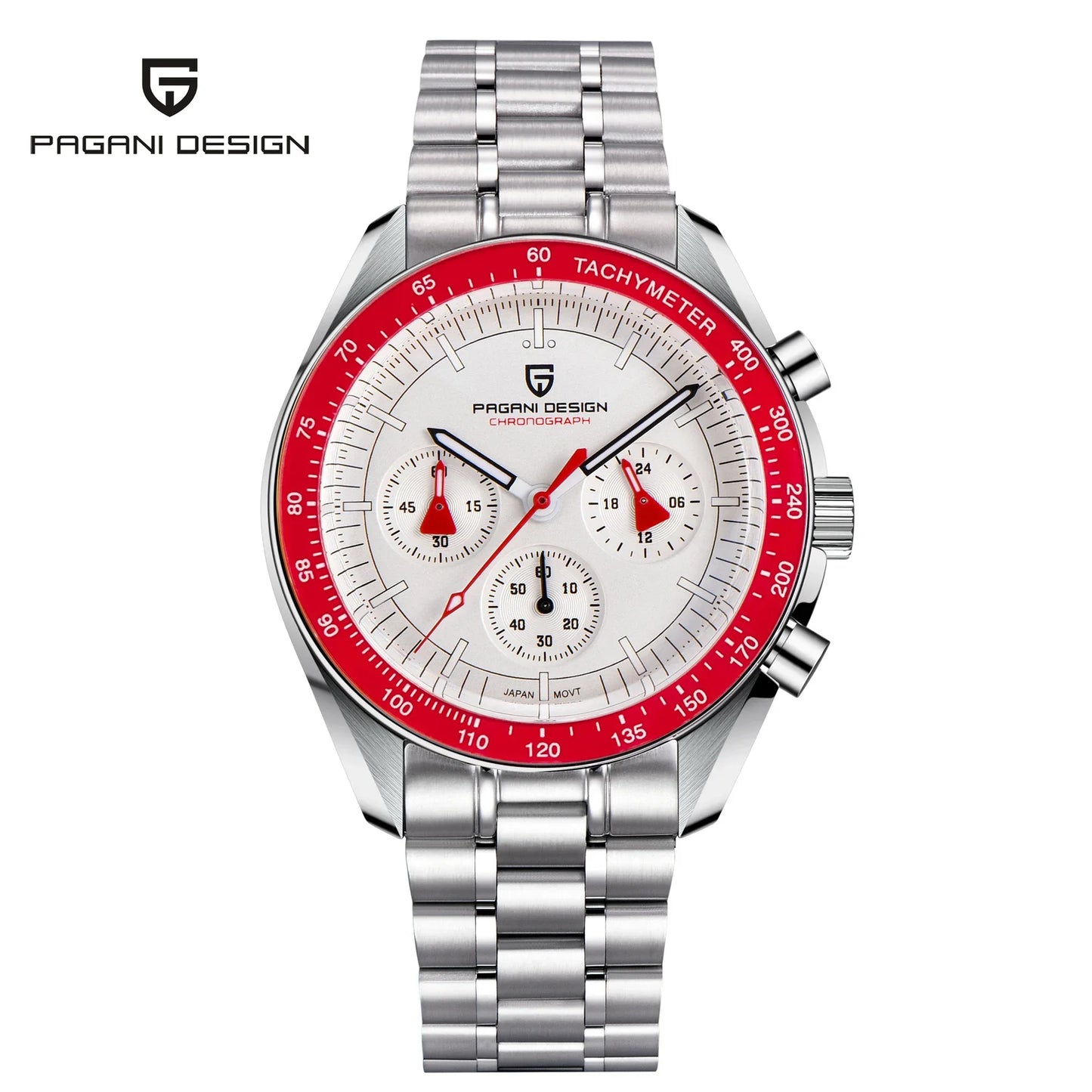 Men’s Chronograph Quartz Watch Sapphire 100M Waterproof