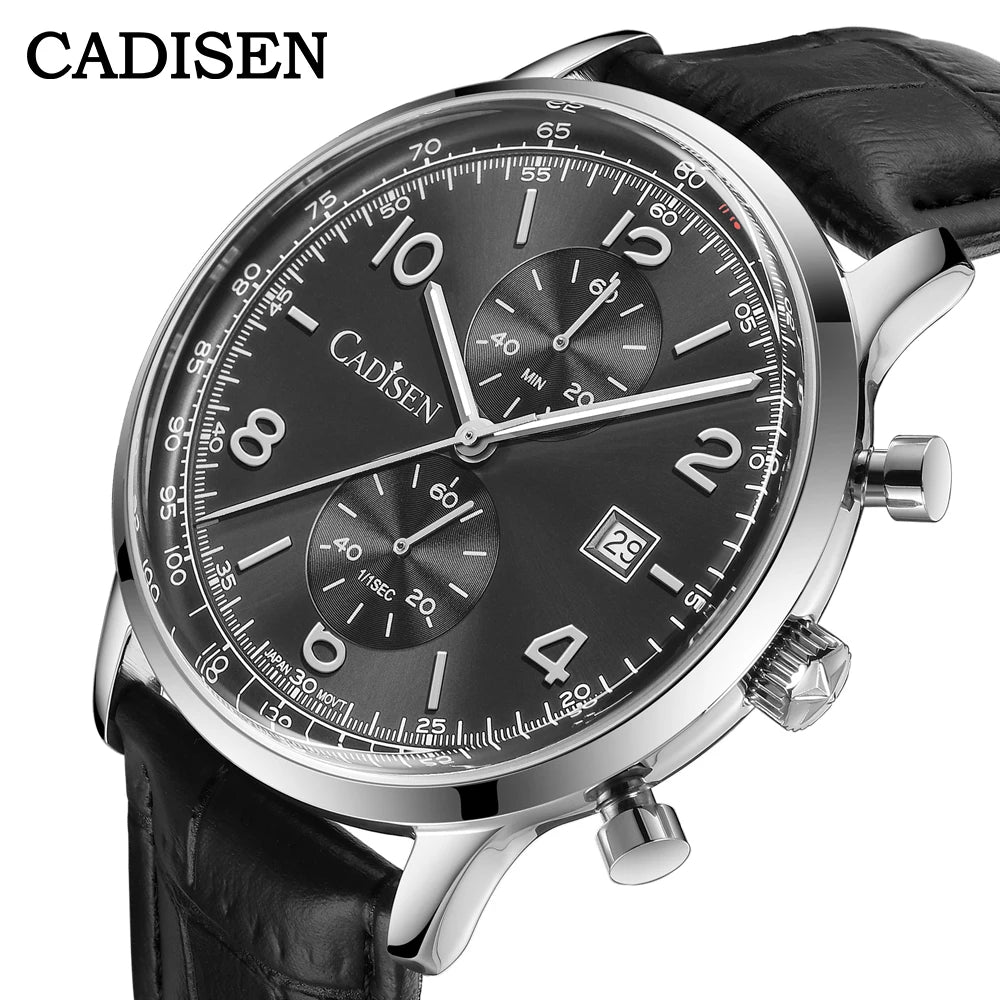 Men’s Chronograph Quartz Watch Sunburst Dial 5ATM
