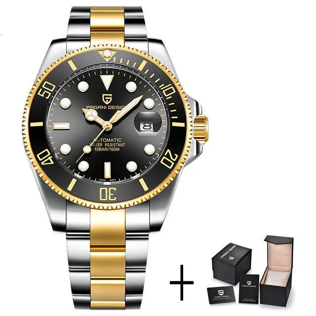 Men’s Automatic Dive Watch 100m With Sapphire Crystal