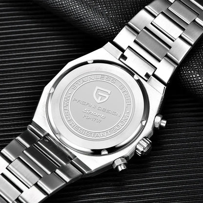 Men’s 40 mm Quartz Chronograph Watch Sapphire 20 Bar