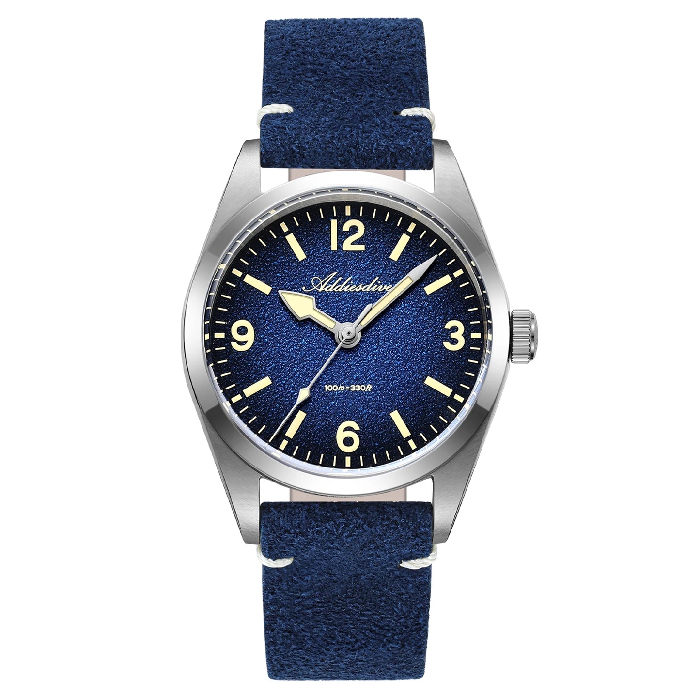 36mm Men’s Quartz Dive Watch Sapphire 100m Steel