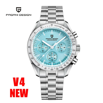Men’s Luxury Chronograph Watch Quartz Moonphase Style