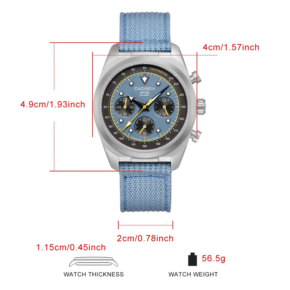Titanium Chronograph Watch With Sapphire Crystal