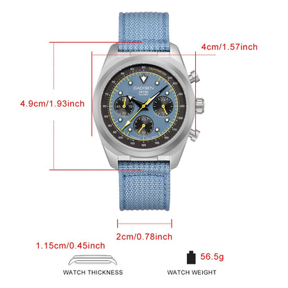 Titanium Chronograph Watch With Sapphire Crystal