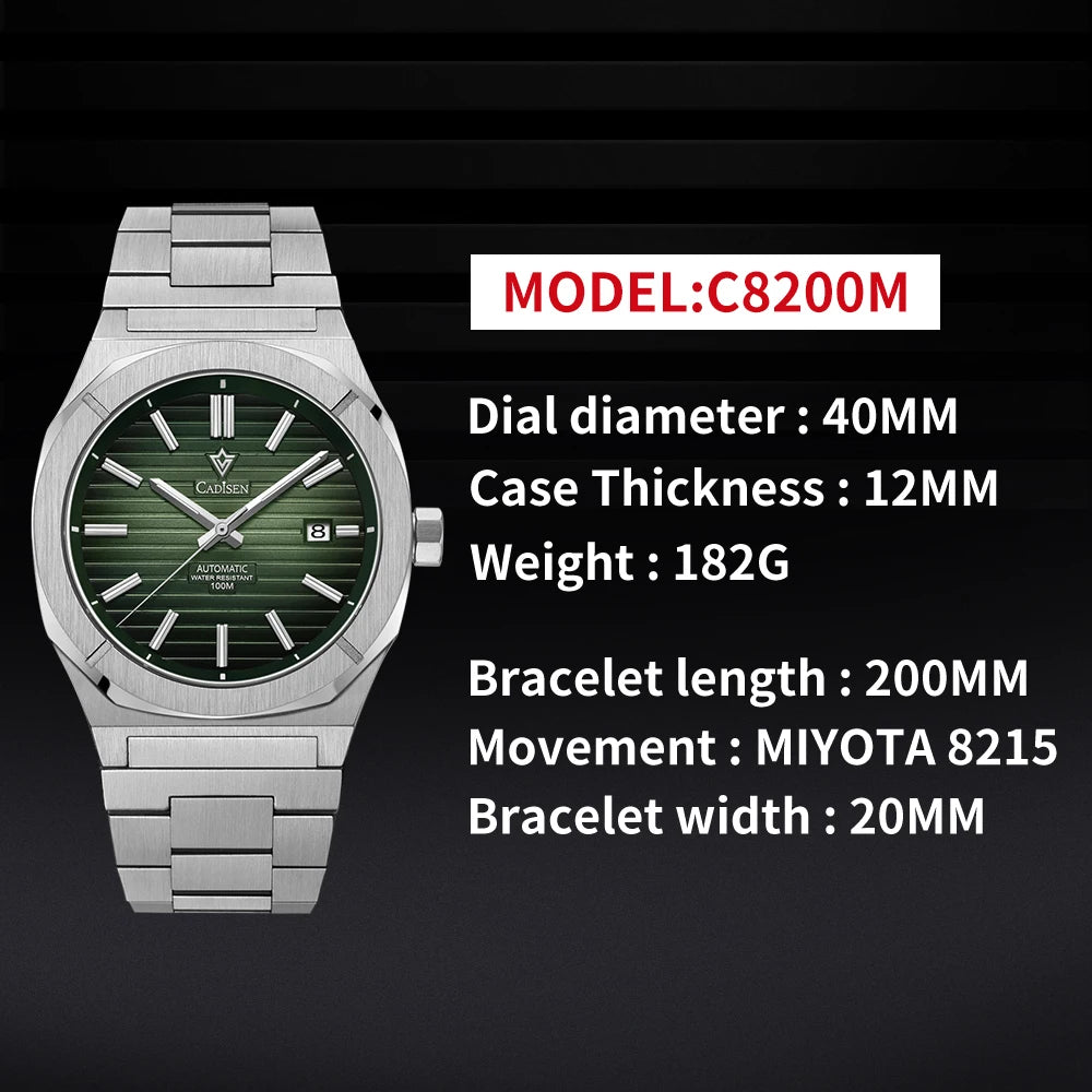 Men’s Automatic Dive Watch Sapphire Crystal 100M